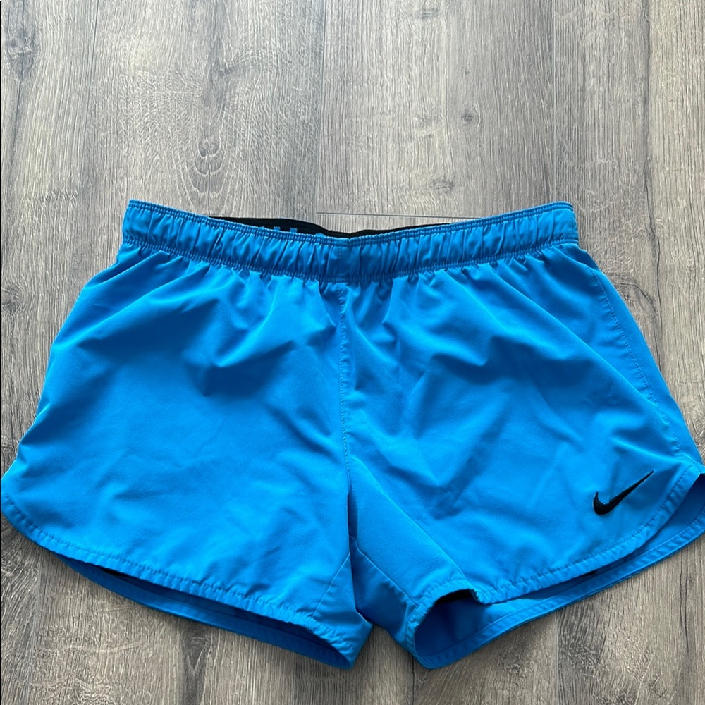 Nike Blue and Black Athletic Shorts